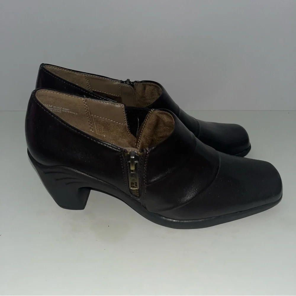 NEW Aerosoles Womens Dark Brown Sz 5.5  Side Zip Ankle Comfort Bootie Shooties
